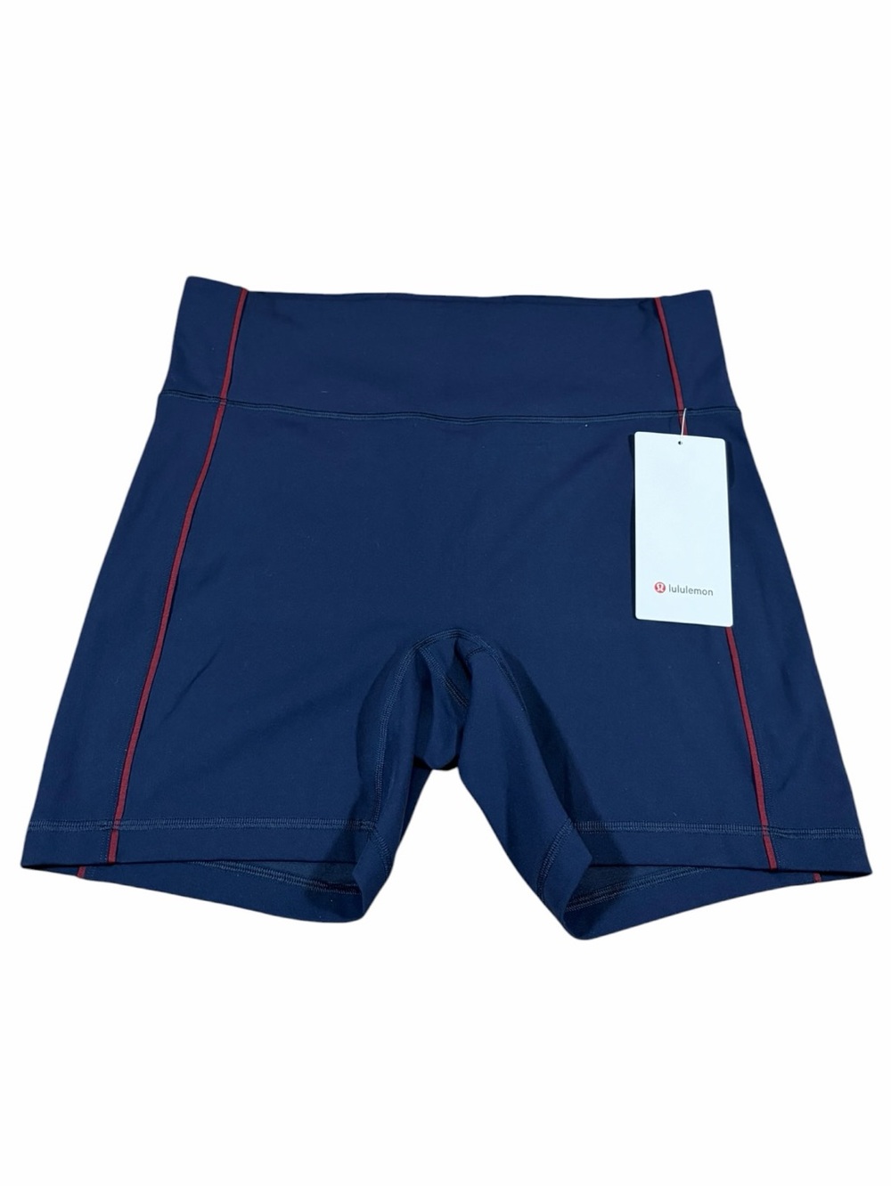 NWT Lululemon Wunder Train No Line High-Rise Short 6” True Navy/Burgundy Bay 14